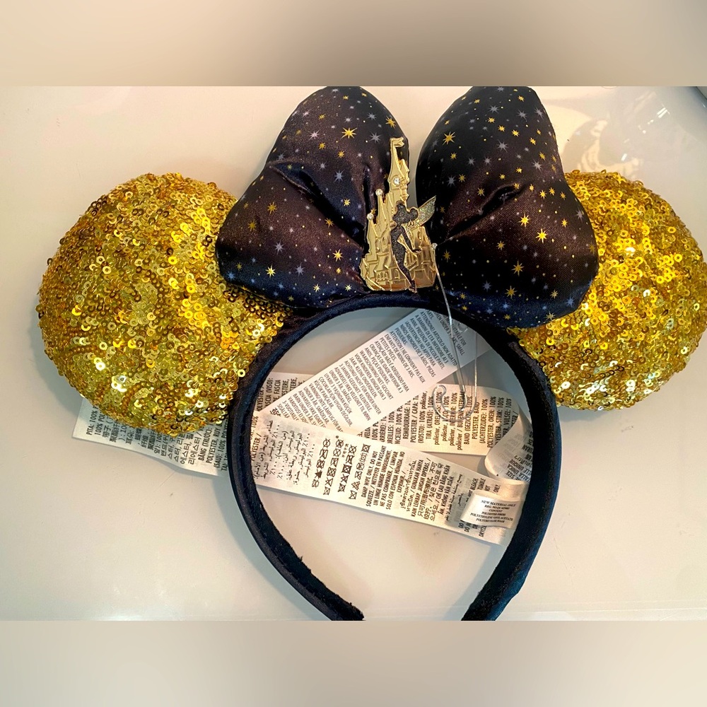 BNWT Disneyland Paris 30th Anniversary Tinkerbell Minnie Ears